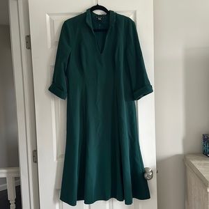 Black Halo green dress